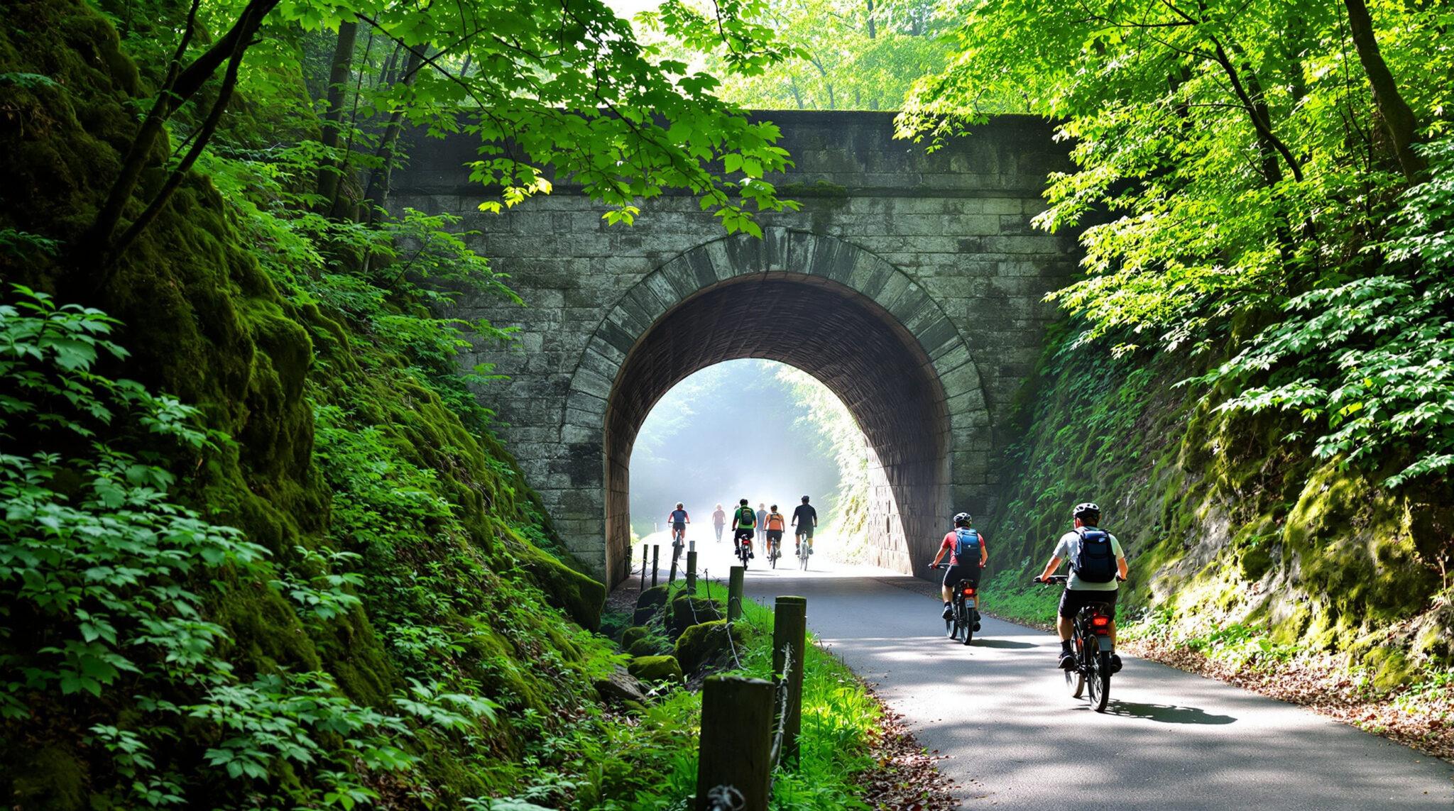 partez à l’aventure à pied ou à vélo à la découverte du tunnel de la collancelle, un site unique niché au cœur de la nature, idéal pour les amateurs de balades et d’exploration.